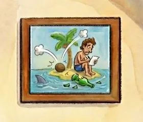 Detail: Excessive whoosh lines on the coconut